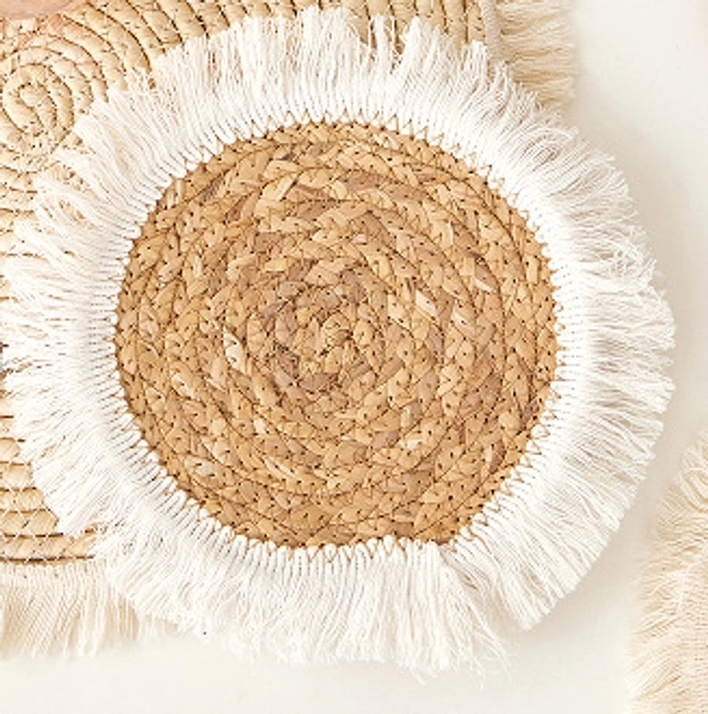 Retro Solid Color Gourd Grass Placemat