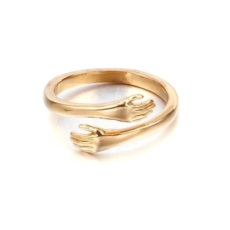 Titanium Steel 18K Gold Plated Korean Style Plating Geometric