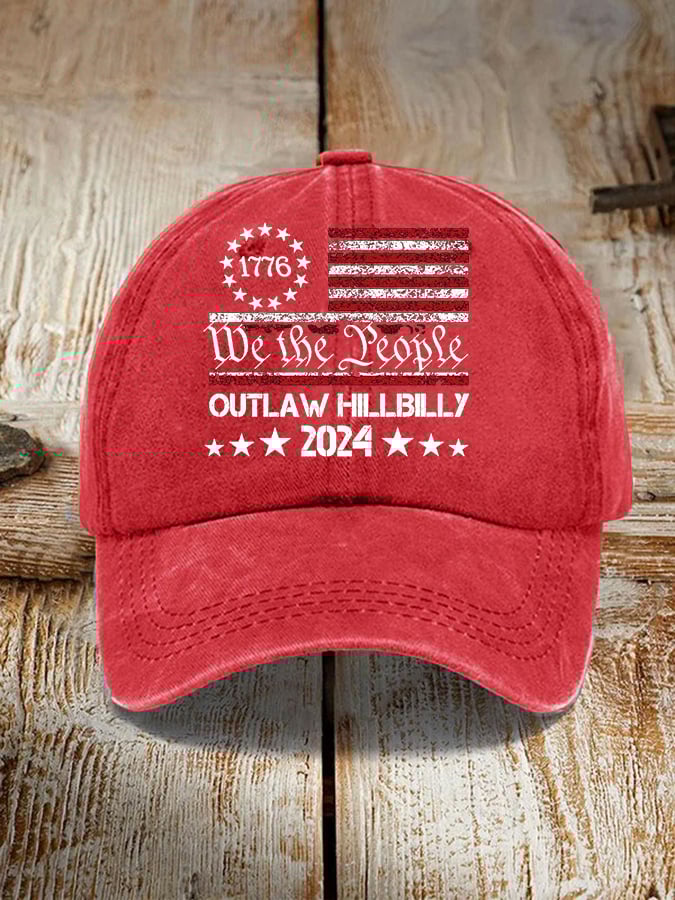 We The People Outaw Hillbilly American Flag Hat