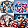 Disney mickey minnie-peinture diamant rond-30*30cm