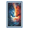 (US Local)Wolf -11CT Stamped Cross Stitch Kit(40x70cm)