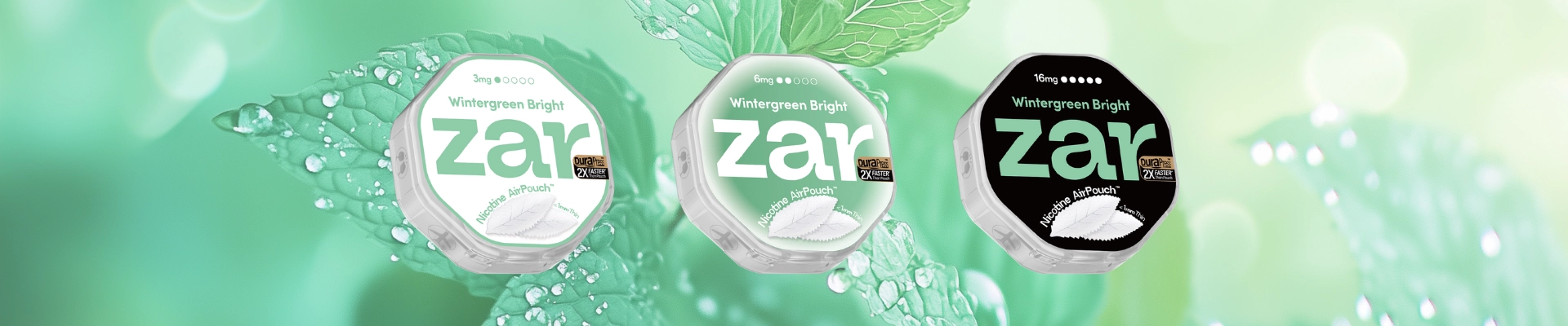 Wintergreen Nicotine Pouches | zar AirPouch | zarpouch.shop