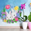DIY Special Shaped Diamond Painting Easter Egg Bunny Festival Hanging With Lamp String Kit