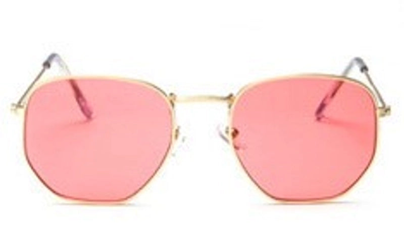 Fashion Solid Color Resin Polygon Full Frame Women’s Sunglasses