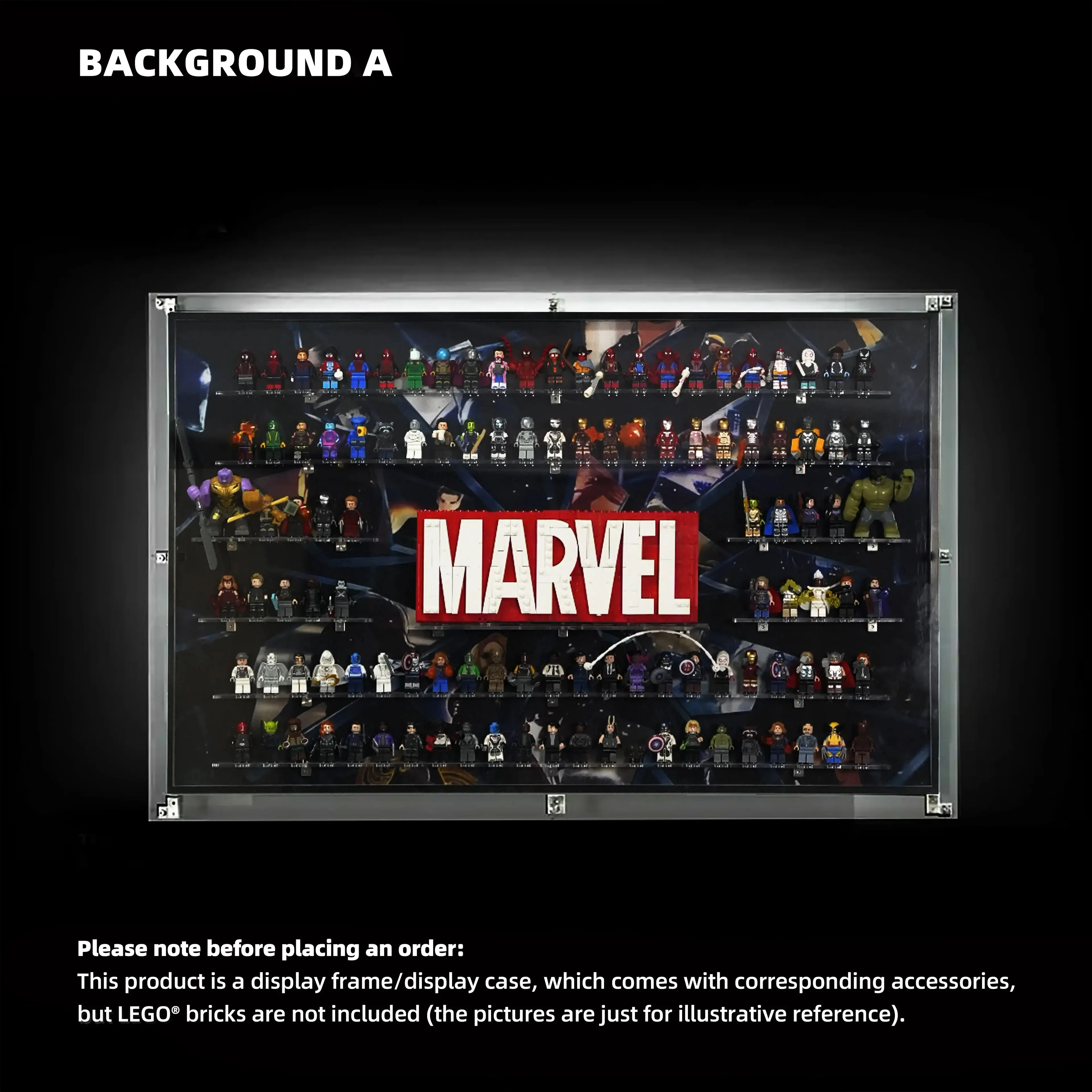 Marvel Logo Minifigure Display Frame