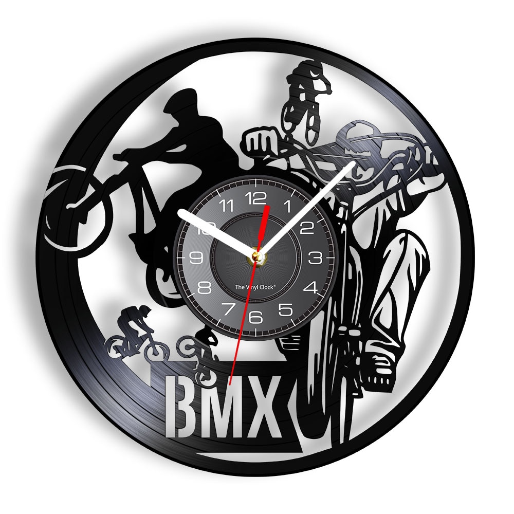 

BMX Bicycling - Vinyl Record Wall Clock - Without LED, 501 Original