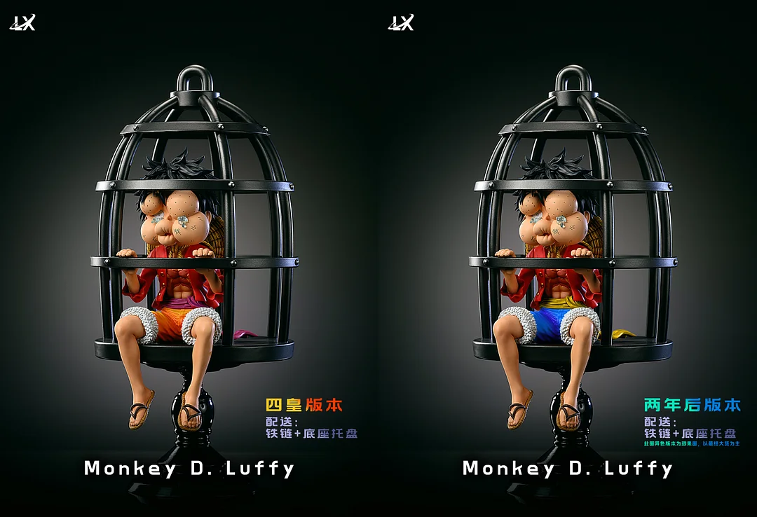 Monkey D. Luffy in Cage - ONE PIECE Resin Statue - LX-Studios