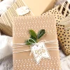 Minimal Gift Package Kraft Wrapping Paper
