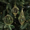 Golden Shimmer Christmas's Tree Hanging Decor Balls