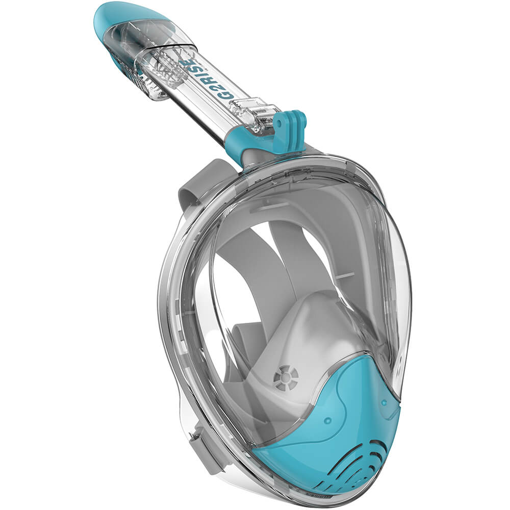 Full Face Snorkel Mask with Gopro Mount G2RISE SN01 Crystal