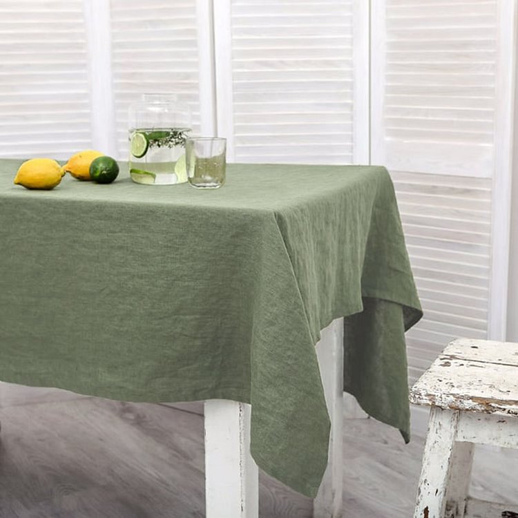 Washable Square Linen Tablecloth-ChouChouHome