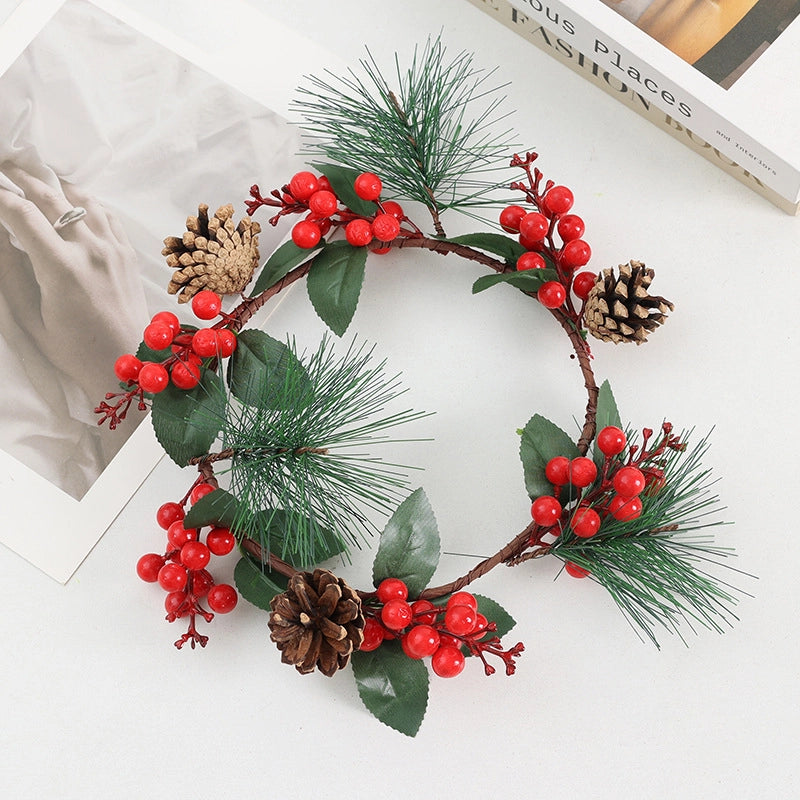 Artificial Red Fruit Garland Christmas Decoration Supplies Pine Grass Garland Shooting Landscape New Year Decoration Christmas Garland