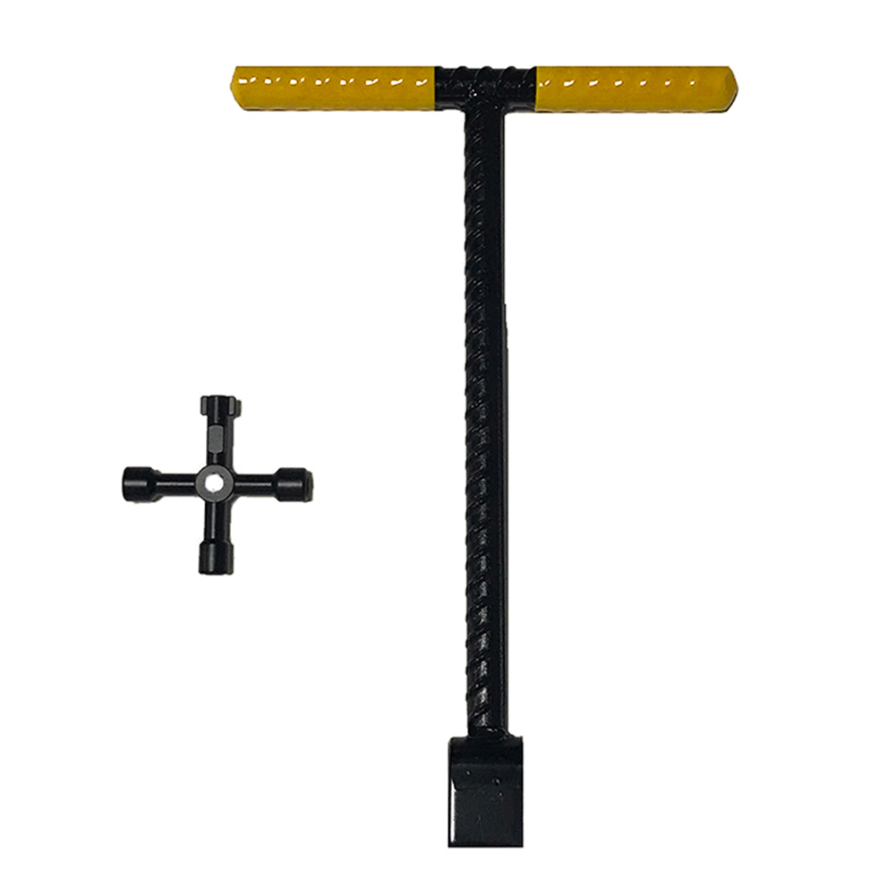 

2pcs 4 Ways Plumber Water Meter Key 12 inch T-handle Lock Valve Key Wrench, 501 Original