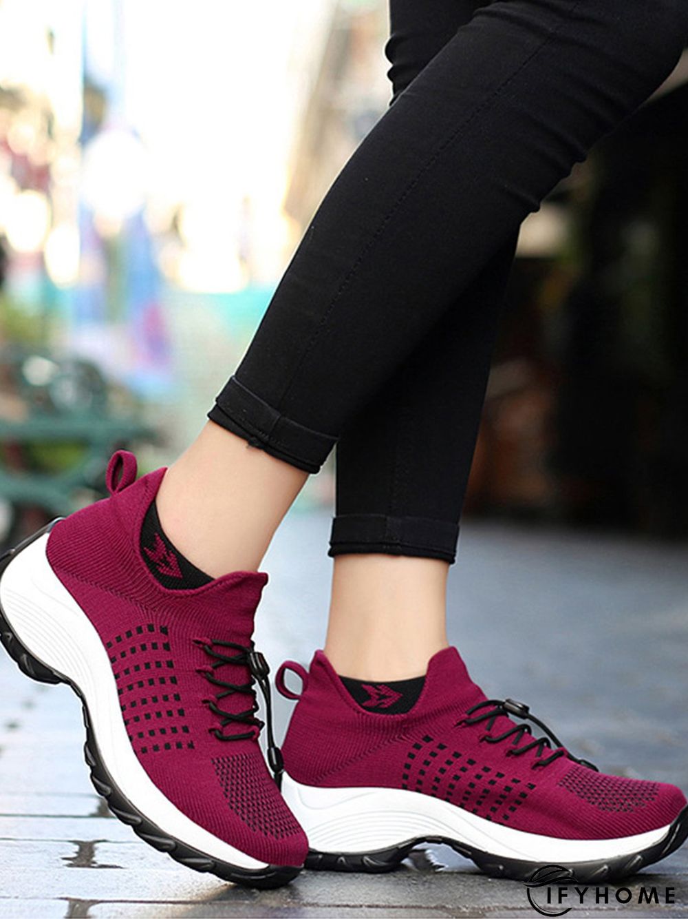 Lightweight Breathable Flyknit Woven Shoes | IFYHOME