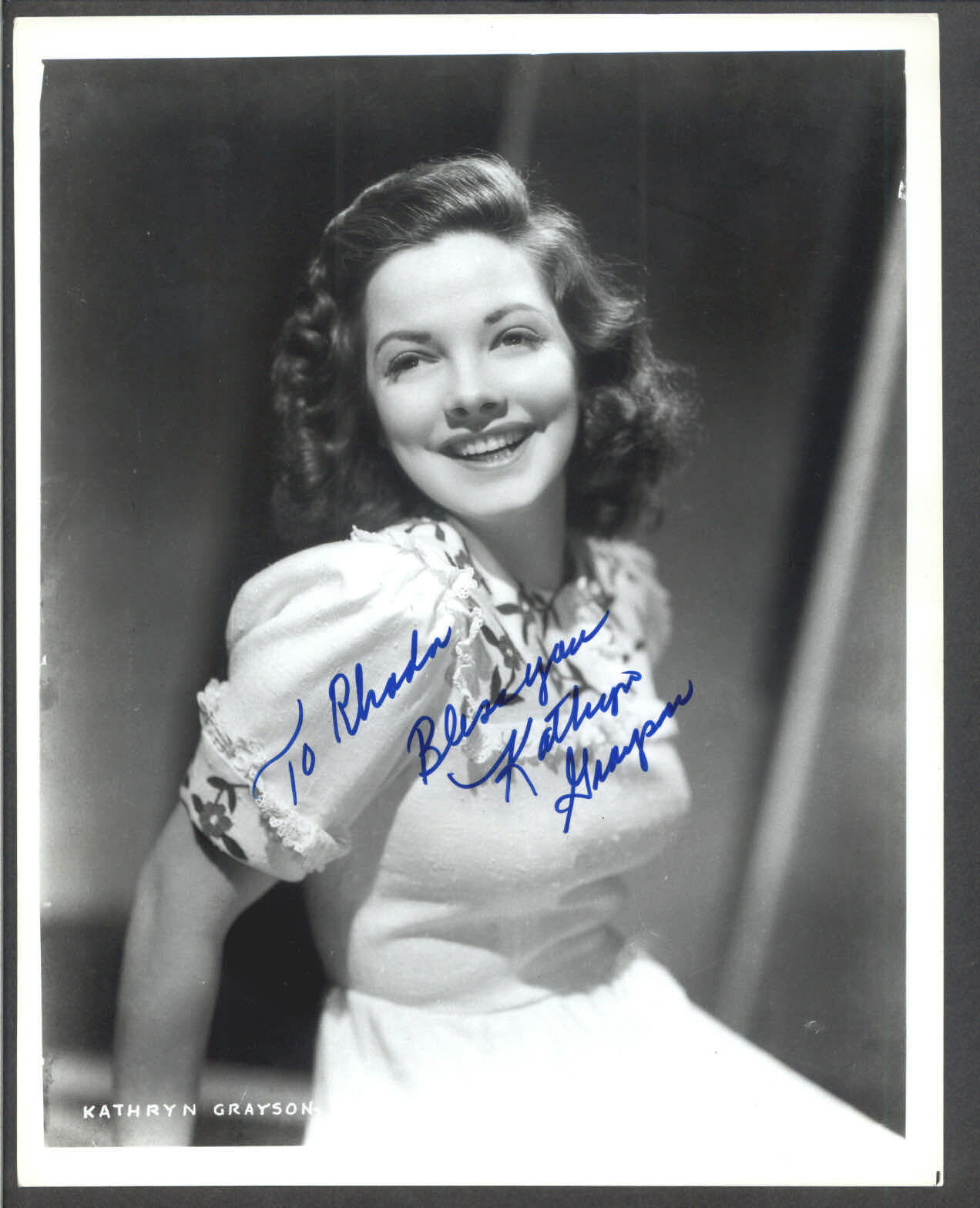 Kathryn Grayson - Signed Vintage Celebrity Autograph Photo Poster painting - Kiss Me Kate