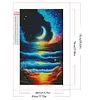 Sea Wave Moon - Round AB Drills Diamond Painting(75*45cm)