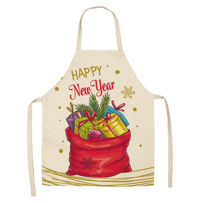 Christmas Cute Cartoon Polyester Apron 1 Piece