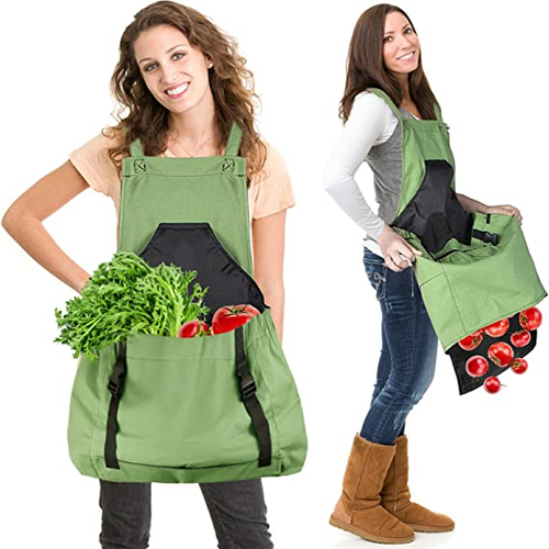 Gardening Apron with Pockets,Gardening Apron for Harvesting Gardening Weeding,Waterproof and Adjustable