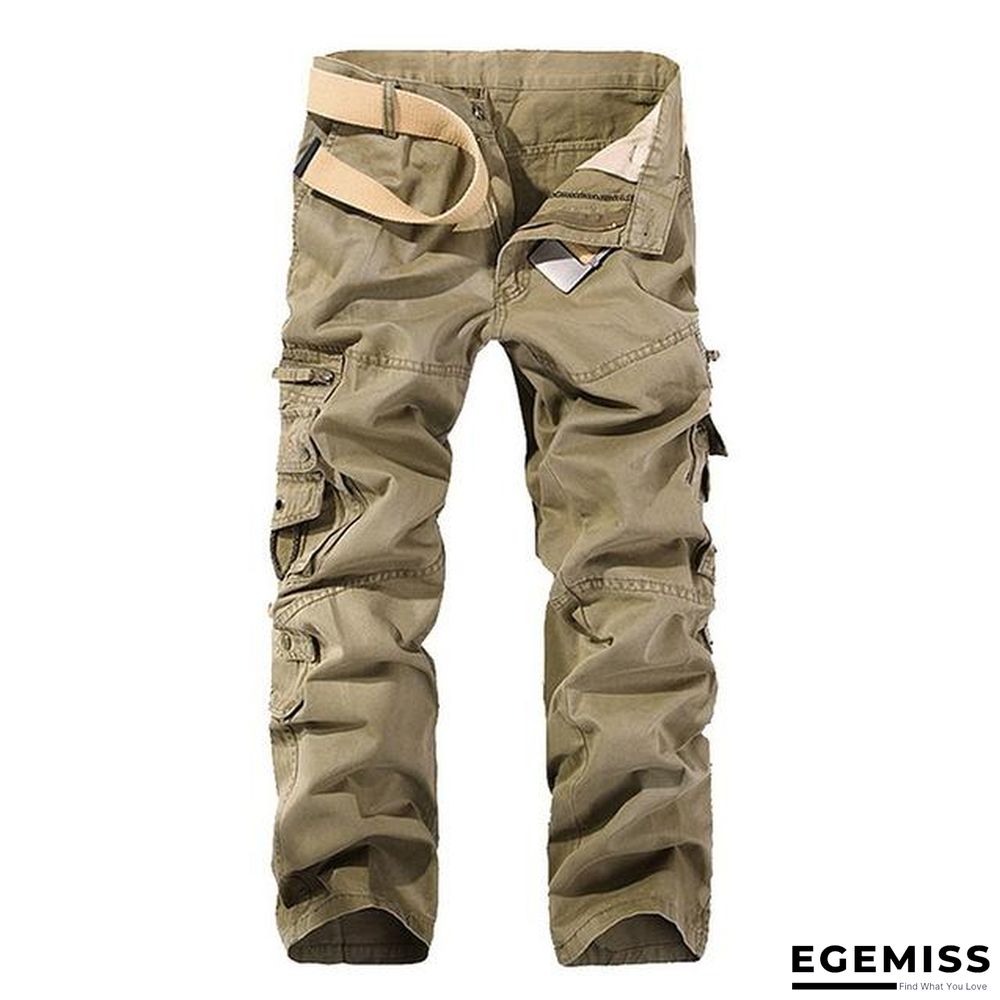Mens Tactical Pants Joggers Casual Male Cargo Pants Cotton Trousers Multi Pocket Military Style Green Pants | EGEMISS