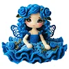 Rose Flower Fairy Crochet Kit for Beginners - Amigurumi DIY Doll Set with Step-by-Step Tutorial
