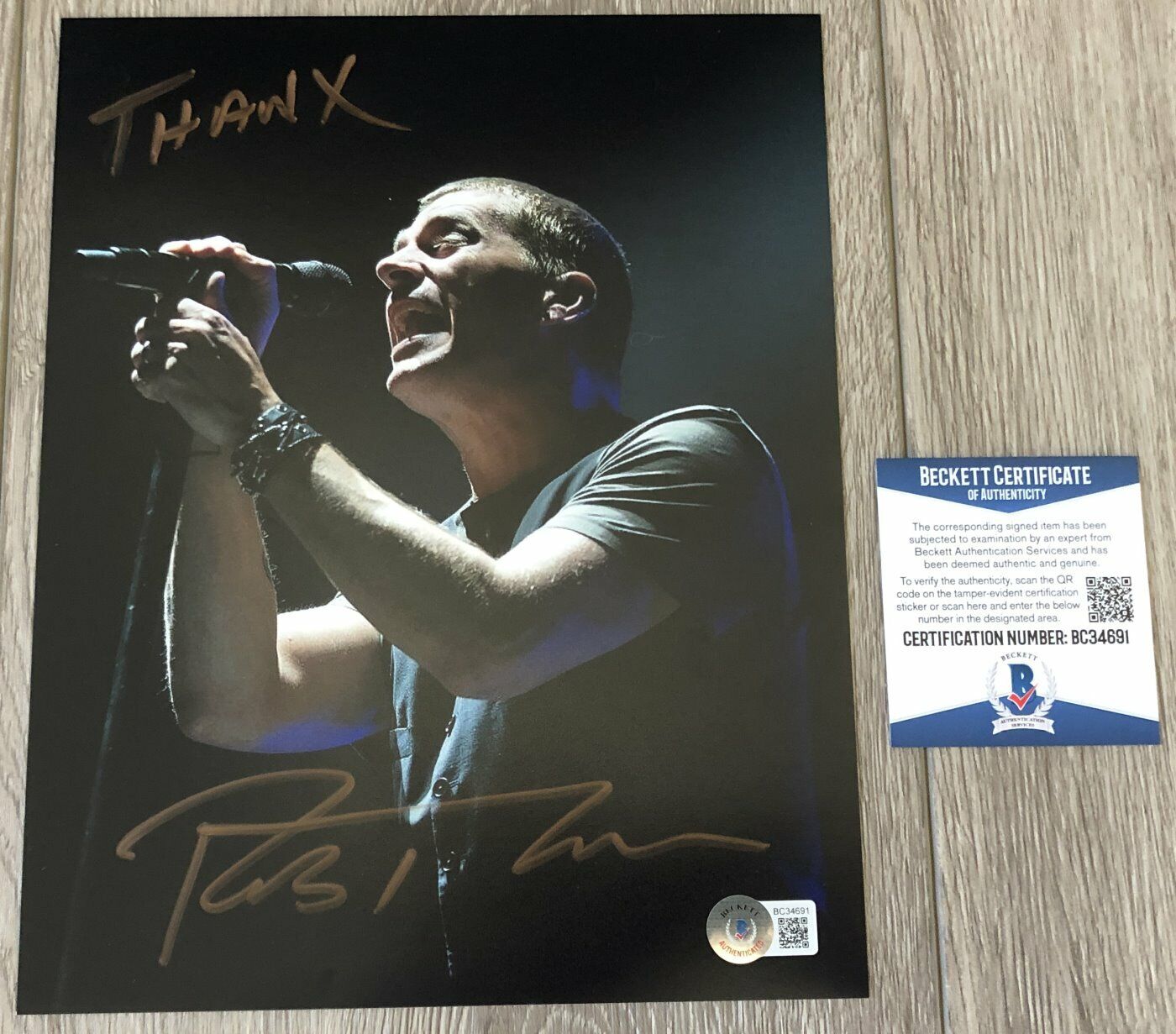 ROB THOMAS SIGNED AUTOGRAPH MATCHBOX 20 TWENTY 8x10 Photo Poster painting wPROOF BECKETT BAS COA