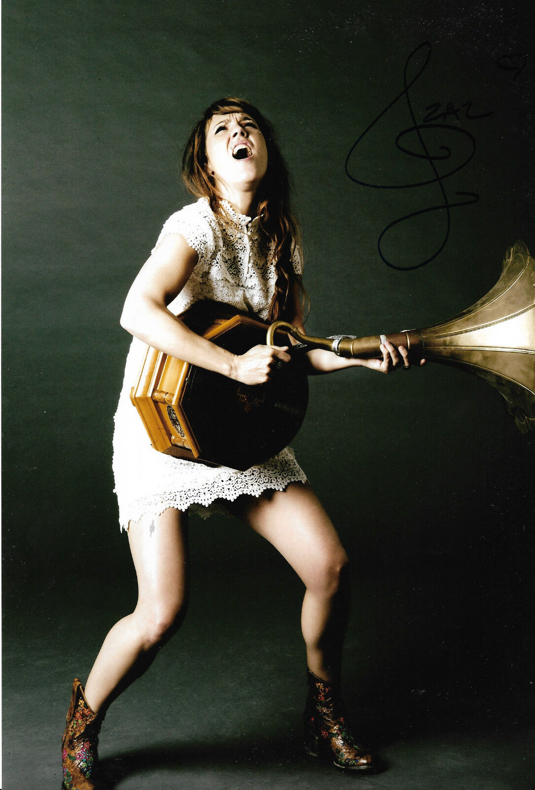 ZAZ Jazz signed 8x12 inch Photo Poster painting autograph