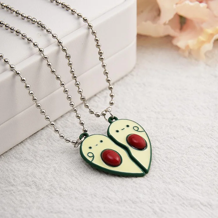 Magnetic Avocado Heart Necklace