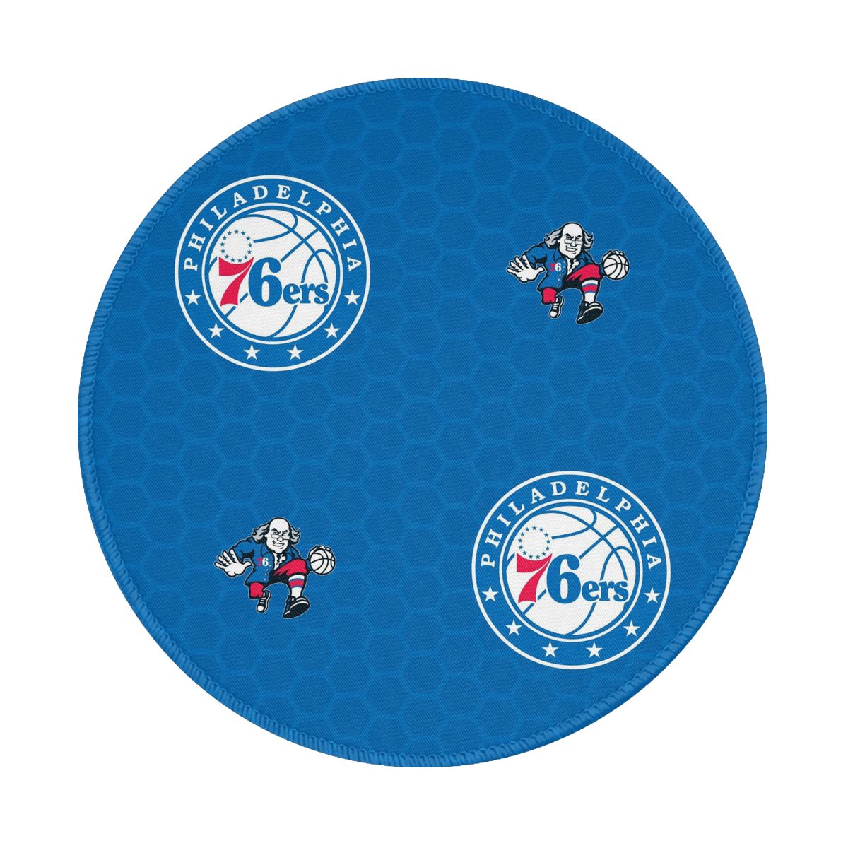 Philadelphia 76ers Team Logo Round Non-Slip Thick Rubber Modern Gaming Mousepad