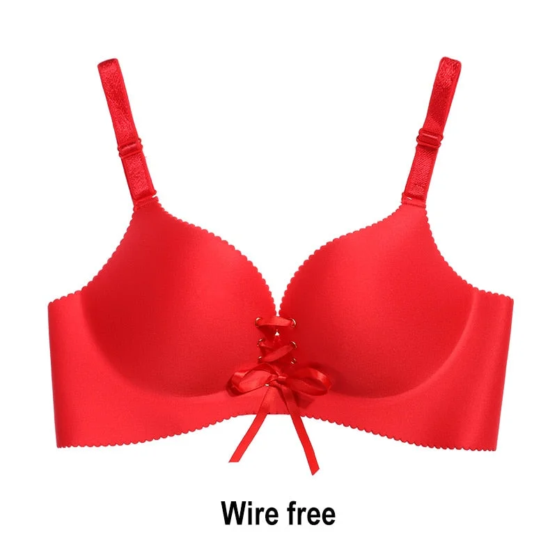 Seamless Sexy Bras For Women Fashion Push Up Bra Wire Free Lingerie 3/4 Cup Bralette Cotton Underwear Brassiere