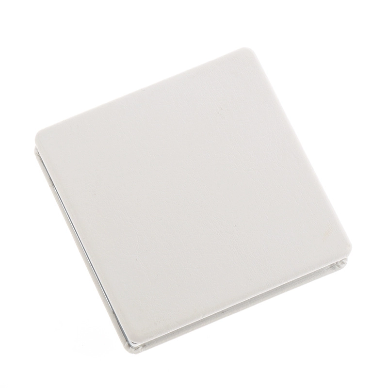 Minimalist Geometric Pu Leather Glass Iron Mirror 1 Piece