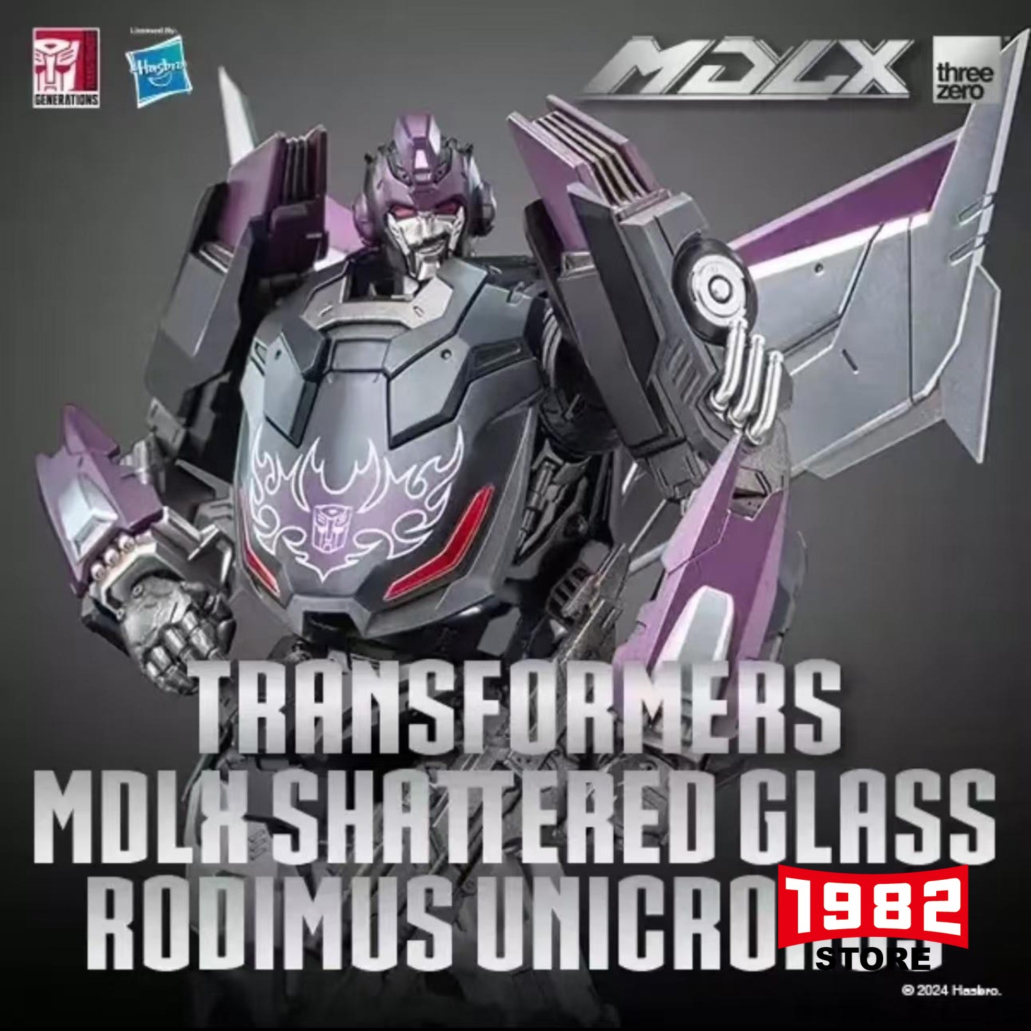 Threezero 3A MDLX Transformables SHATTERED GLASS Rodimus Unicronus Premium Die Cast Action Figure High Precision Craft Hobby Toy for Transformables Collectors