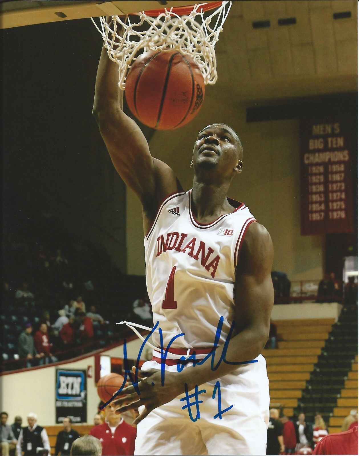 NOAH VONLEH signed INDIANA HOOSIERS 8x10 Photo Poster painting