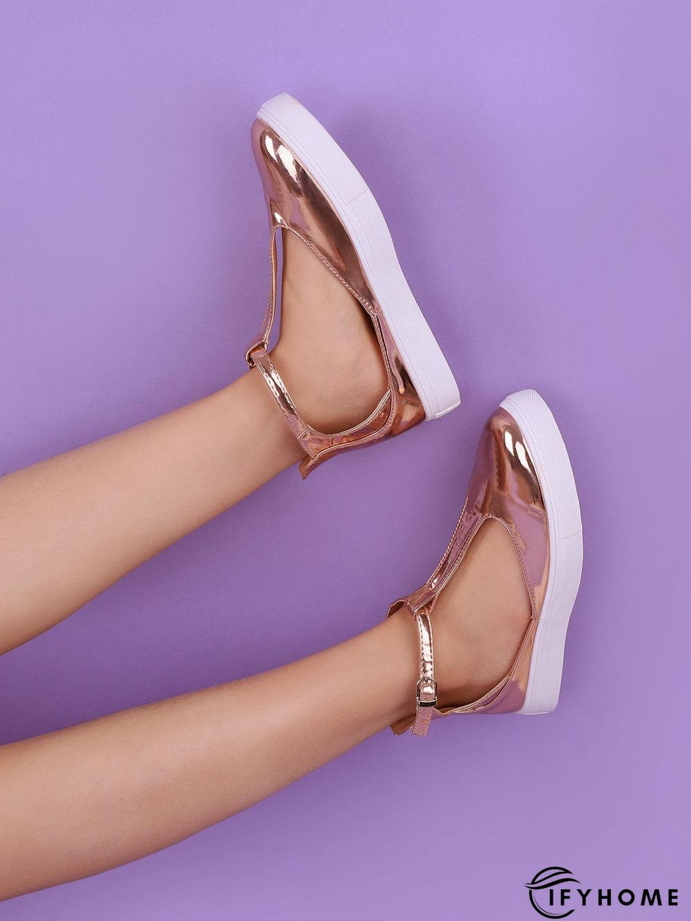 Summer Sandals Round Toe Shoes with Adjustable Buckle | IFYHOME