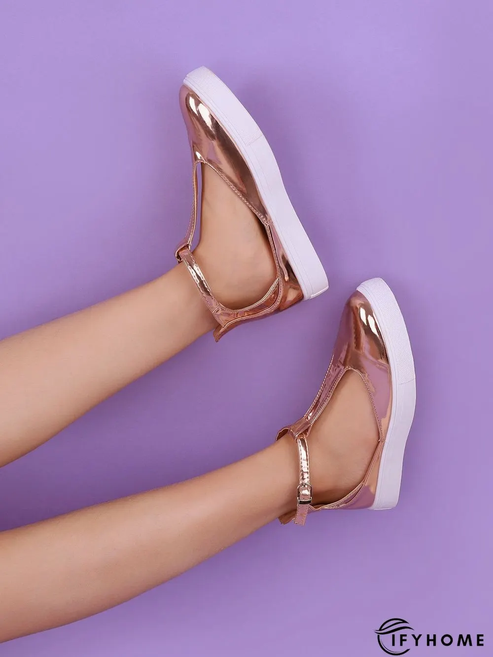 Summer Sandals Round Toe Shoes with Adjustable Buckle | IFYHOME