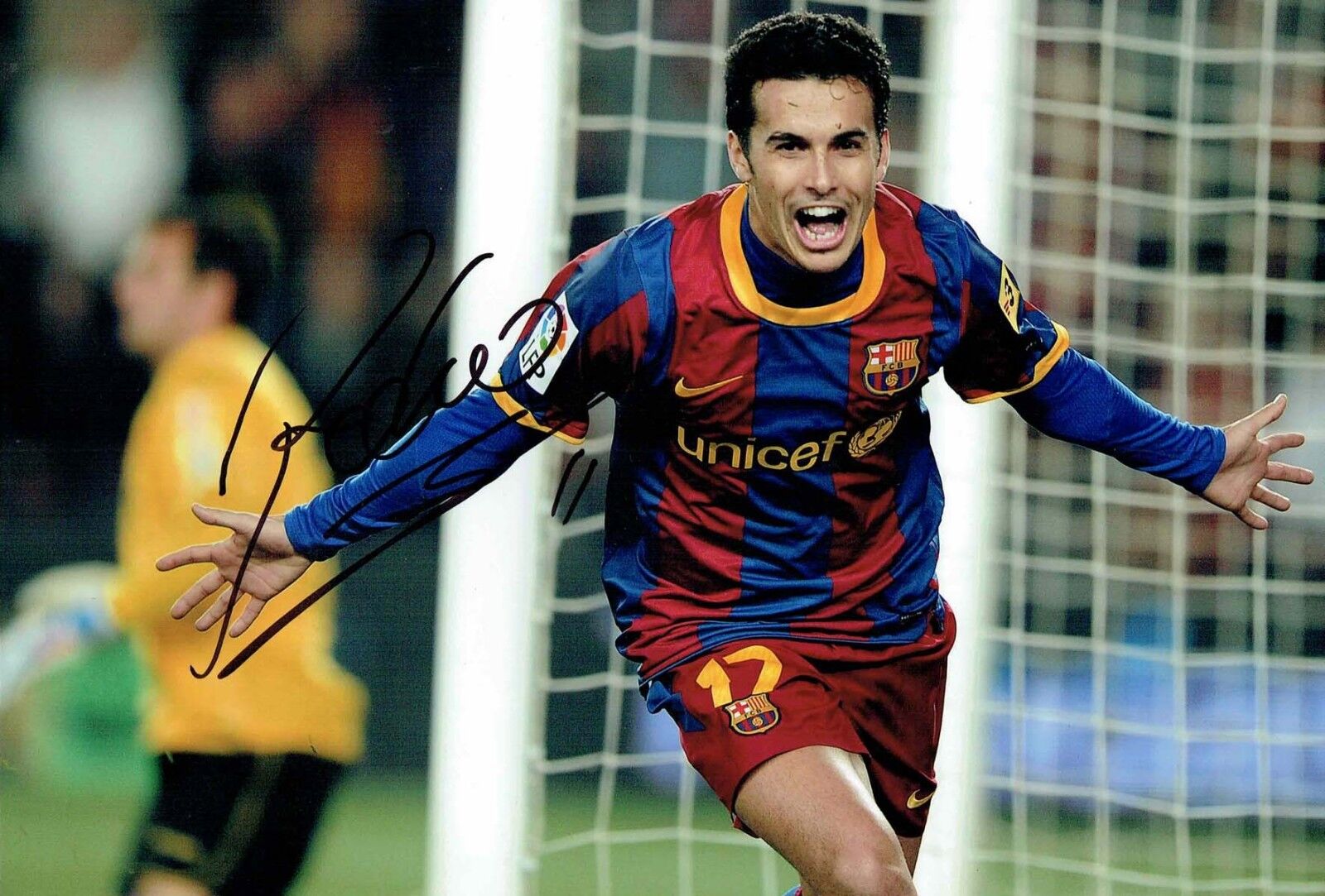 PEDRO new Signed Autograph 12x8 Photo Poster painting AFTAL COA Barcelona LaLiga Spain Football