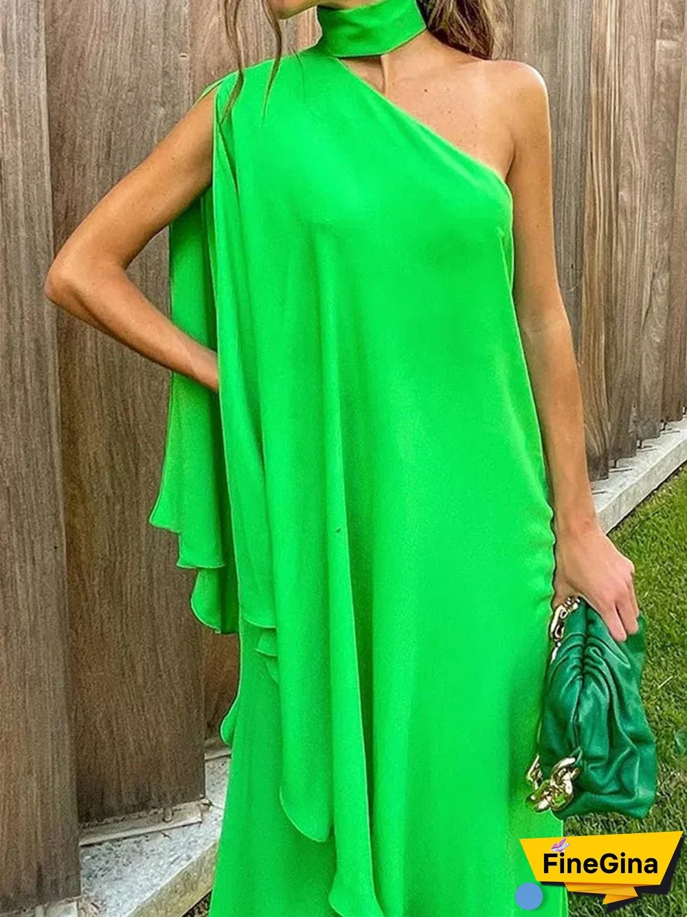 Women'S Jumpsuits Loose Halterneck Off-Shoulder Wide-Leg Jumpsuit