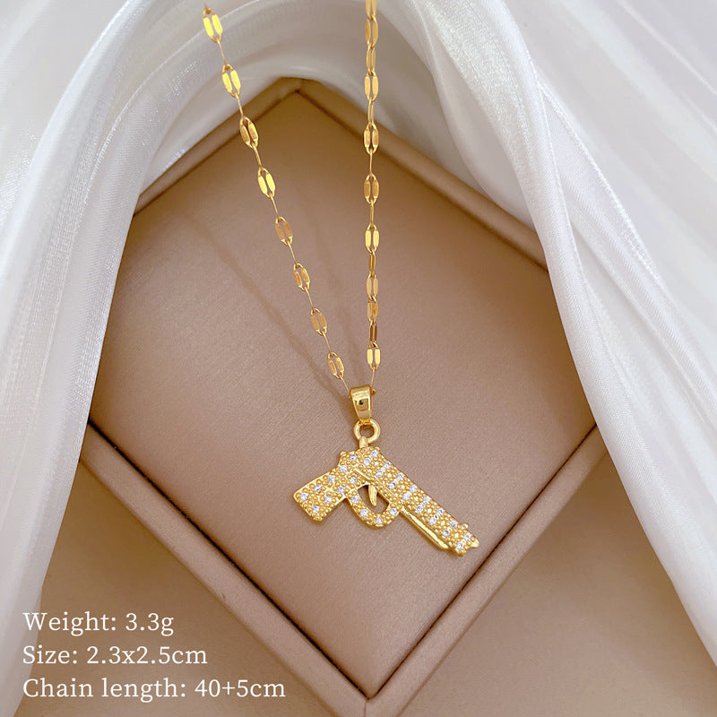 Moon Geometric Stainless Steel Stainless Steel Necklaces