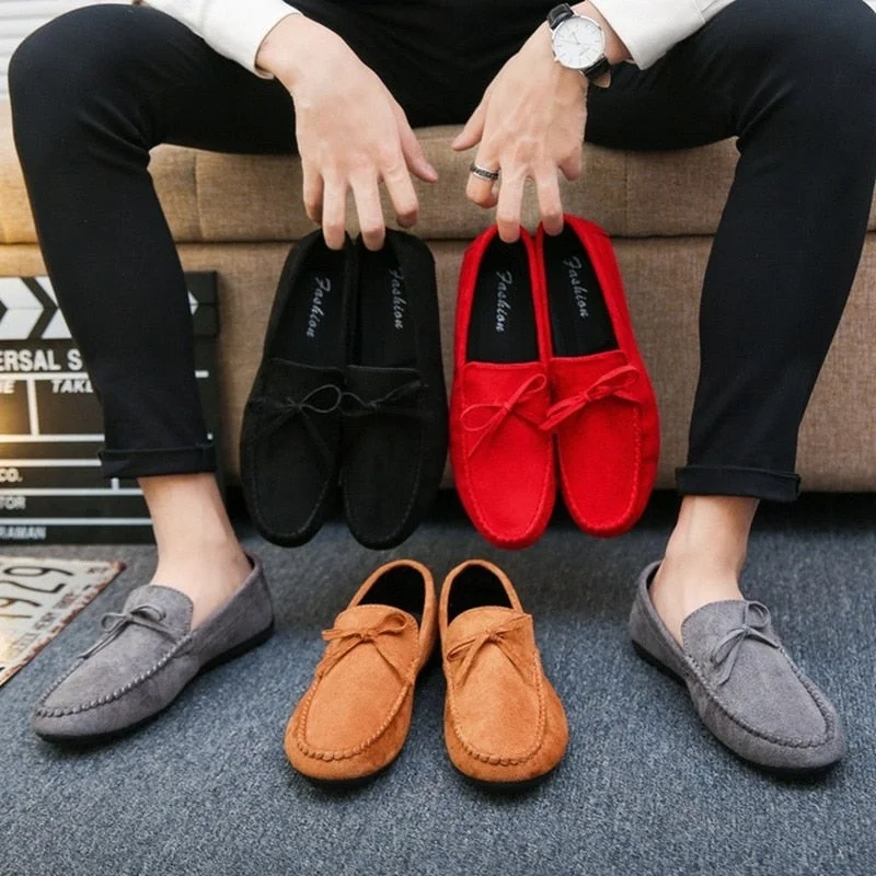 2022 Spring Summer NEW Men's Loafers Comfortable Flat Casual Shoes Men Breathable Slip-On Soft Leather Driving Shoes Moccasins