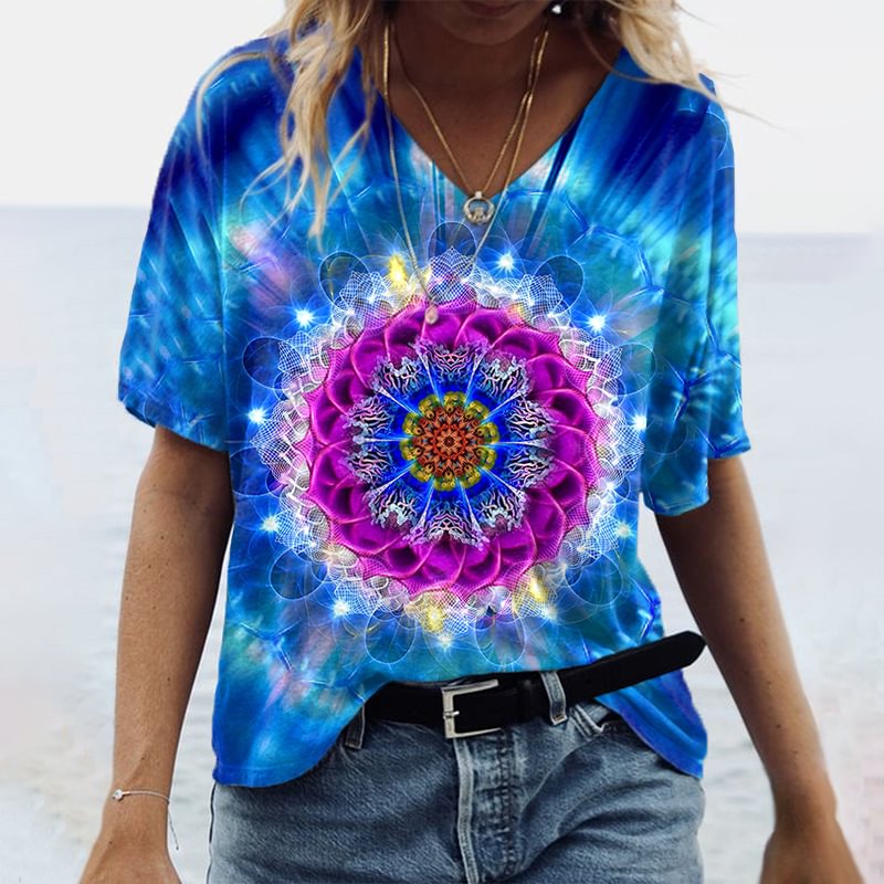 Zen Mandala Printed T-shirt
