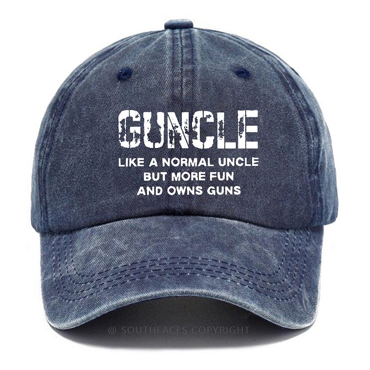Guncle Like A Normal Uncle But More Fun And Owns Guns Funny Uncle Gift Hat