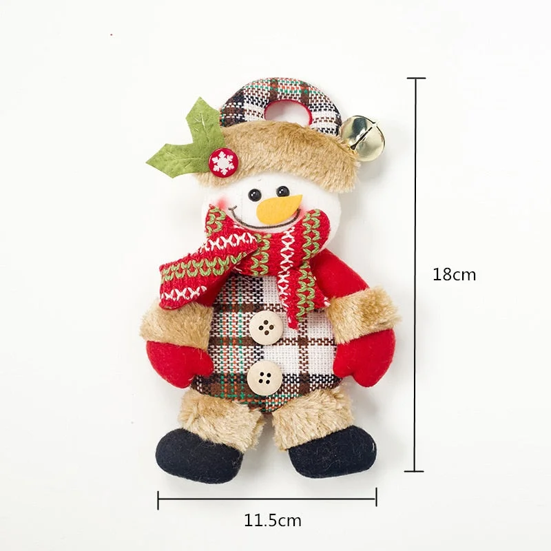 Christmas Gift Christmas Tree Decorations Santa Claus Creative Cloth Doll Hanging Garland Pendants Christmas Decorations for Home Ornaments