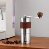 Portable Manual Coffee Grinder -Higher Hardness Conical Ceramic Burrs Stainless Steel Hand With Fine powder adjustment Settings Great Gift For Home Office Travel or Outdoor
