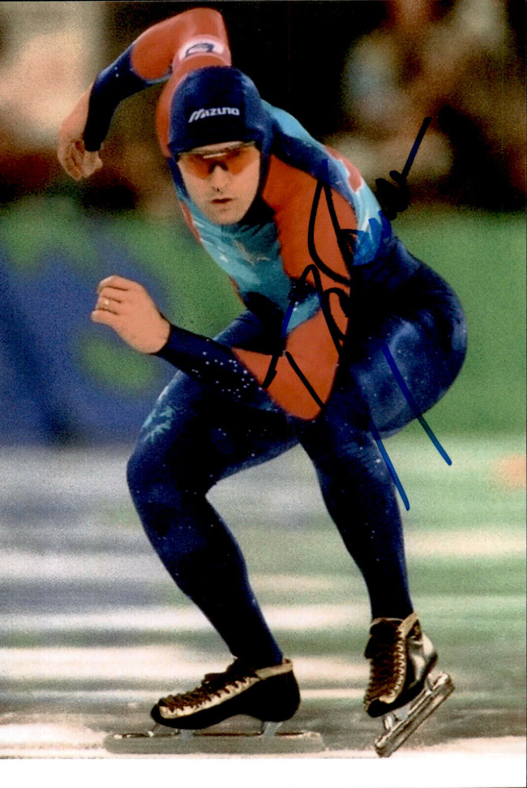 Dan Jansen SIGNED autographed 4x6 Photo Poster painting SPEED SKATING OLYMPIC GOLD MEDALIST #5