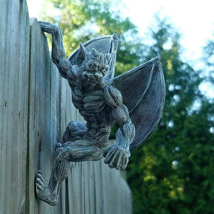 Dragon Winged Gargoyle Fence Hanger | 168DEAL