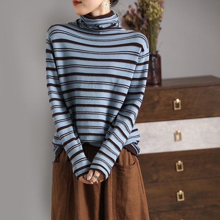 Stripes Vintage Cotton-Blend Sweater