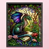 (US Only)Full Embroidery cotton Thread 14CT Printed Pterodactyl Cross Stitch 45x55cm