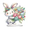 DIY Bunny Easter Egg Bouquet Acrylic Special Shaped Diamond Painting Desktop Ornament