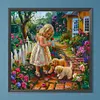 Garden Girl-Full Round Diamond Painting 40*40cm