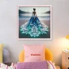 Beach Dress Girl-11CT Stamped Cross Stitch 40*40cm
