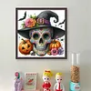 Skull-11CT Stamped Cross Stitch 40*40cm/15.75*15.75in tapestrymarket